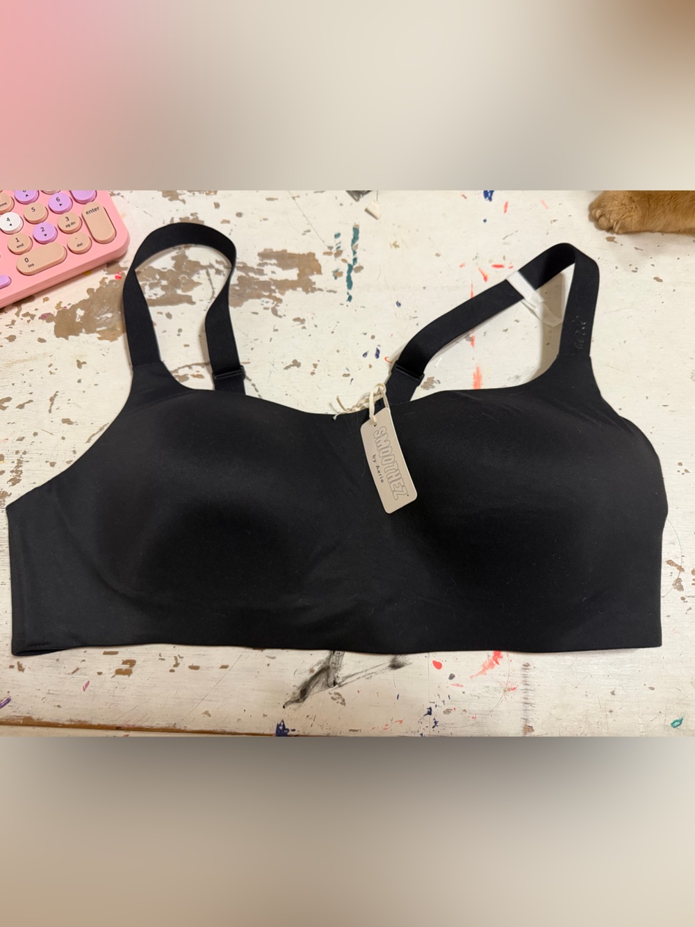 aerie Smoothez Black Seamless Wireless Bra new with tags XL comfort all day wear